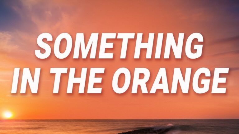 Something in the Orange Lyrics